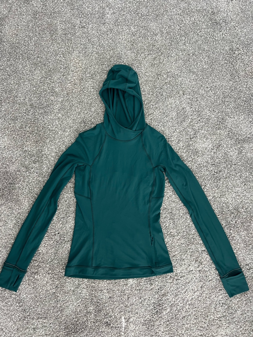 Lululemon Athletica Women’s Long-Sleeve Hooded Performance Top in Teal